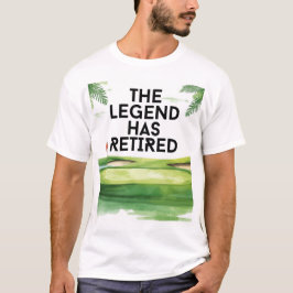 Camiseta Aposentadoria no campo de golfe