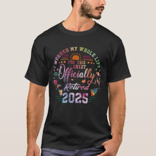 Camiseta Aposentadoria Oficial Aposentado Trabalhei a Vida