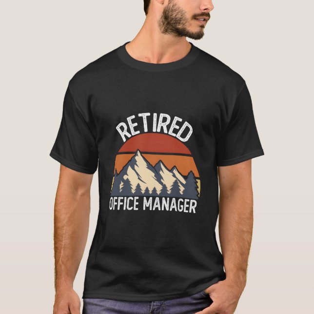 Camiseta Aposentar-se para Aposentado de Escritório de 2023 (Frente)