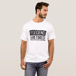 Camiseta Aposente-se a engrenagem - a legenda aposentou-se