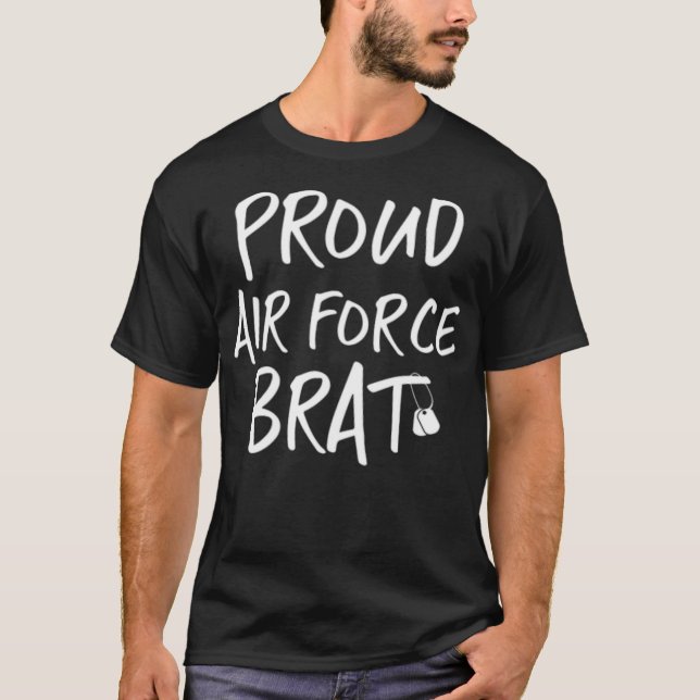 Camiseta Aposta de galope da Força Aérea Brat  (Frente)