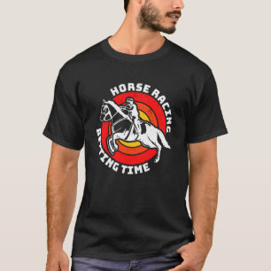 Camiseta Aposta em corrida de cavalos Hora de apostar em co