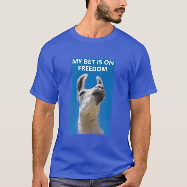 Camiseta Aposta na liberdade (escuro) (Frente)