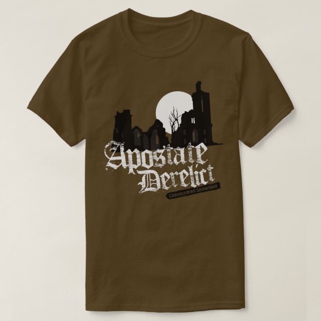 Camiseta Apostate Derelict (Frente do Design)