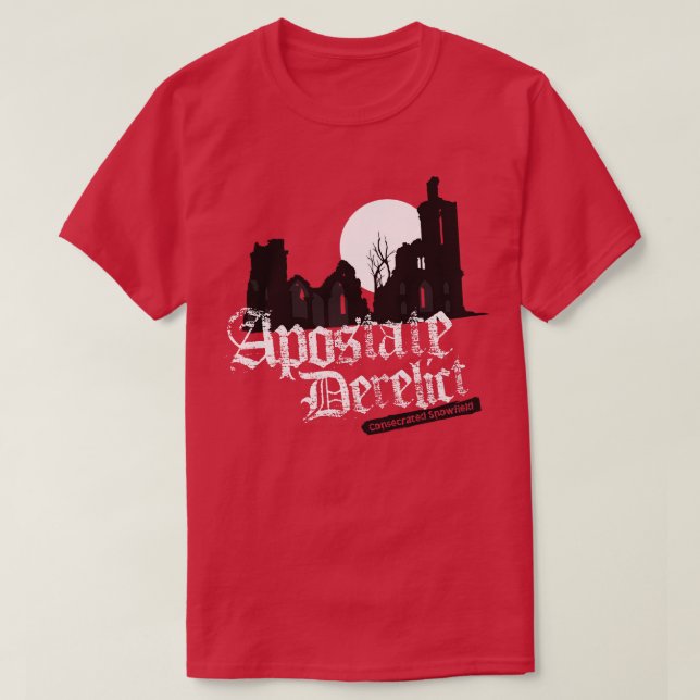 Camiseta Apostate Derelict (Frente do Design)