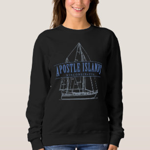 Camiseta Apostle Islands Wisconsin Sailboat Design