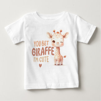Camiseta Aposto que girafa que sou fofo! Design