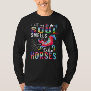 Camiseta Aposto Que Minha Alma Cheira Como Cavalos 6
