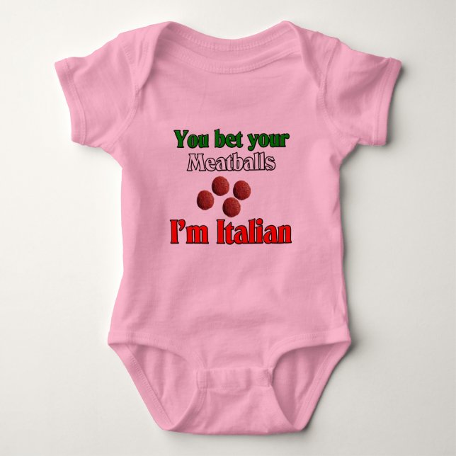 Camiseta Aposto que sou italiano. (Frente)