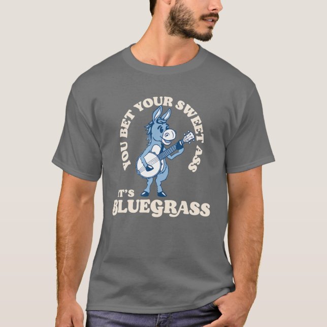 Camiseta Apostou que é Bluegrass! Funny Burro (Frente)