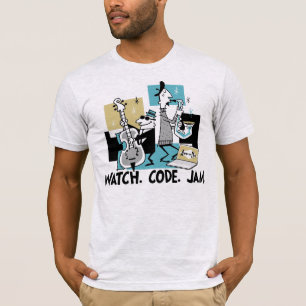 Camiseta App-o-Esteira: Relógio. Código. Doce