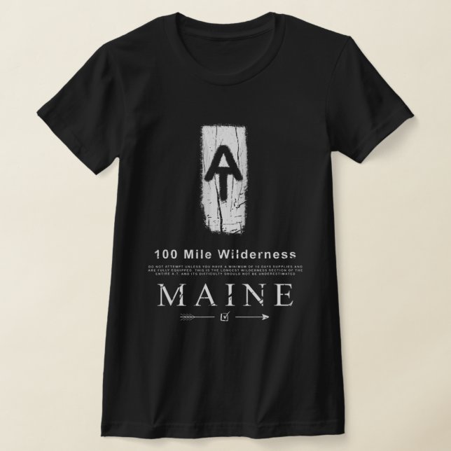 Camiseta Appalachian Trail Blaze 100 Mile Wilderness Maine (Postura )