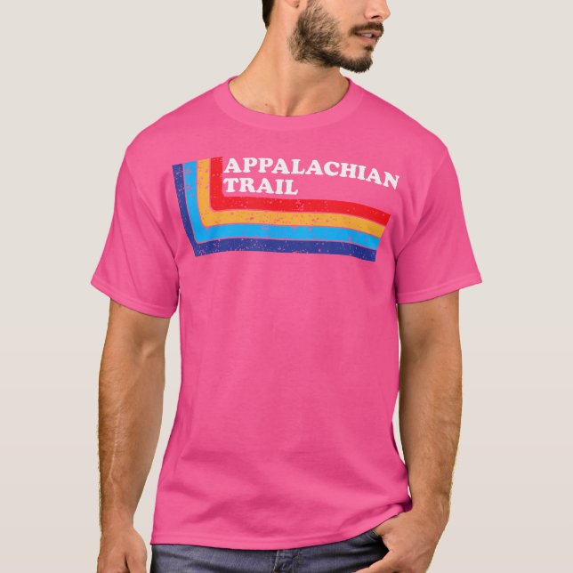 Camiseta Appalachian Trail Rainbow Hiking Shirt Caminhando  (Frente)