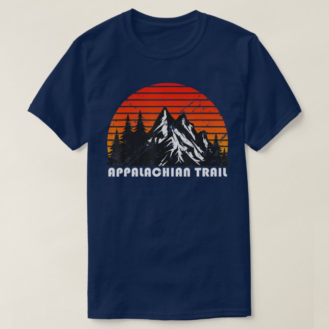 Camiseta Appalachian Trail Thru Hike Backpacking Hiking (Frente do Design)