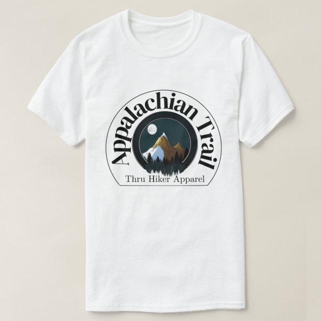 Camiseta Appalachian Trail Thru Hiker Roupa (Frente do Design)