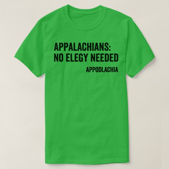 Camiseta Appalachians sem Estilo Preto Elegante (Frente do Design)