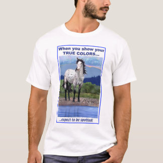 Camiseta Appaloosa do leopardo das cores verdadeiras