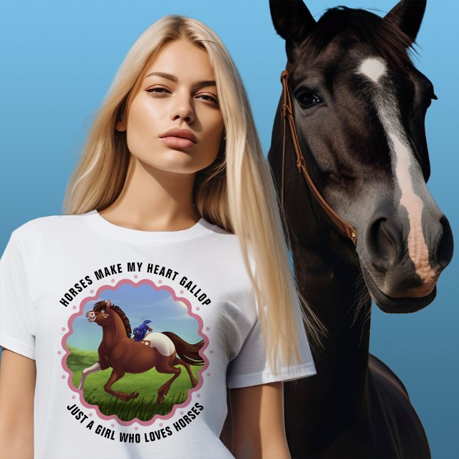 Camiseta Appaloosa Horse Bluebird Personalizável (Criador carregado)