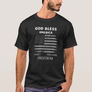 Camiseta Appar Patriótico da Liberdade de Armas de Fogo da 