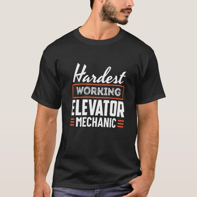 Camiseta Appar Técnico Mecânico Do Elevador De Trabalho Mai (Frente)