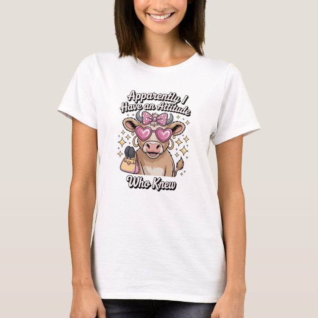 Camiseta Apparently I Have An Attitude (Frente)