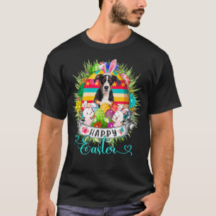 Camiseta Appenzeller Sennenhund Dog Na Cesta De Ovos De Pá
