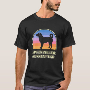 Camiseta Appenzeller Sennenhund Vintage Sunset Dog