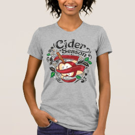 Camiseta Apple Cider Season, ilustração gráfica