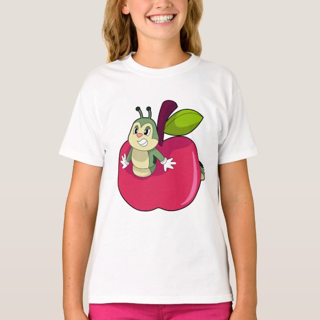 Camiseta Apple da lagarta (Frente)