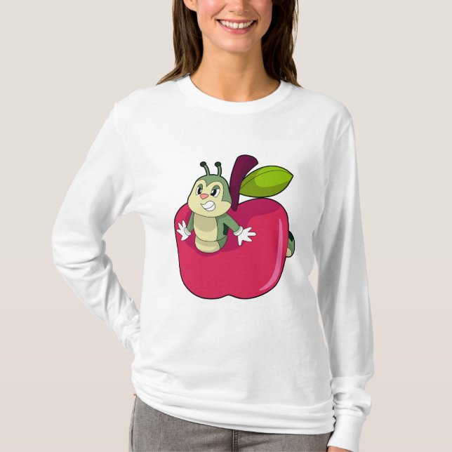 Camiseta Apple da lagarta (Frente)