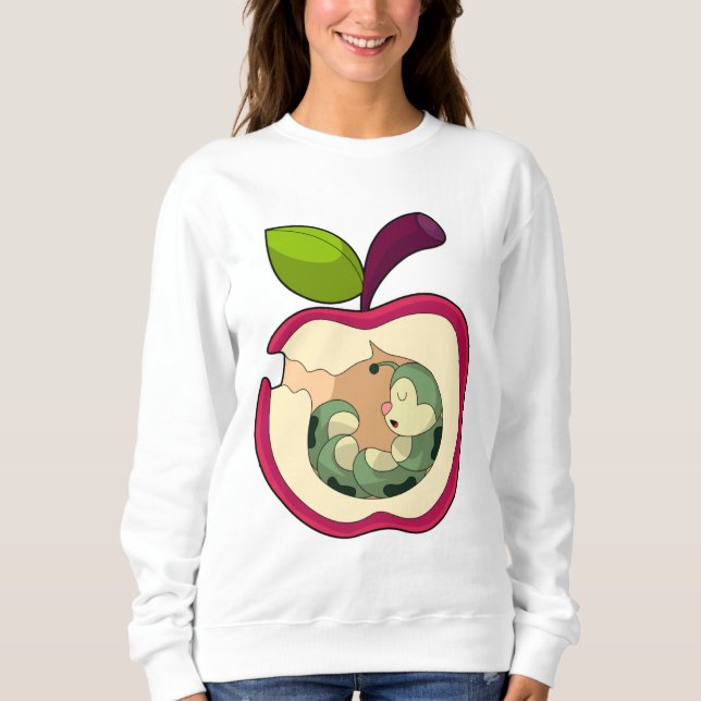 Camiseta Apple De Dormência Da Lagarta (Frente)