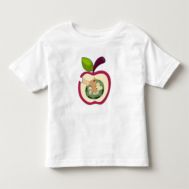 Camiseta Apple De Dormência Da Lagarta (Frente)