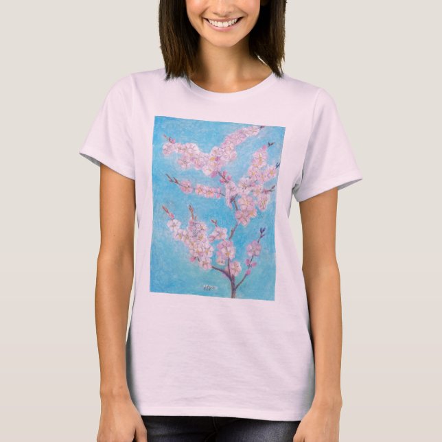 Camiseta Apple floresce (Frente)