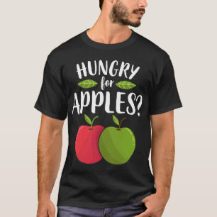 Camiseta Apple Fome Por Maçãs Frutas Engraçadas Sobre Vegan