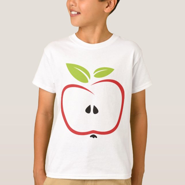 Camiseta Apple Healthy Red Fruta (Frente)