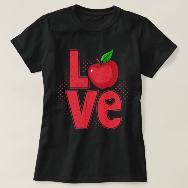 Camiseta Apple Love Apple Picker Picer Farmer (Frente do Design)