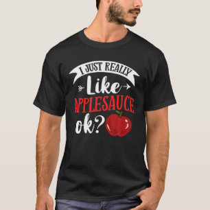 Camiseta Apple Molho-Maçã-Maçã-Maçã Receita Caldo-Ma