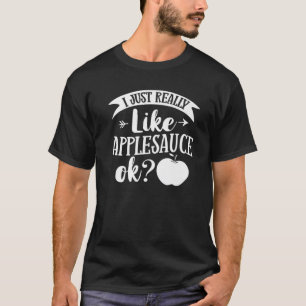 Camiseta Apple Molho-Maçã-Maçã-Maçã Receita Caldo-Maçã Desp