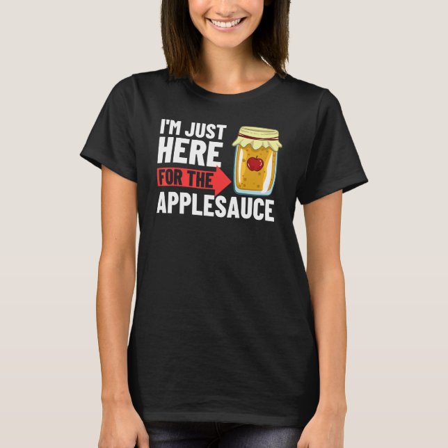 Camiseta Apple Molho-Maçã-Maçã-Maçã Receita Caldo-Maçã Desp (Frente)
