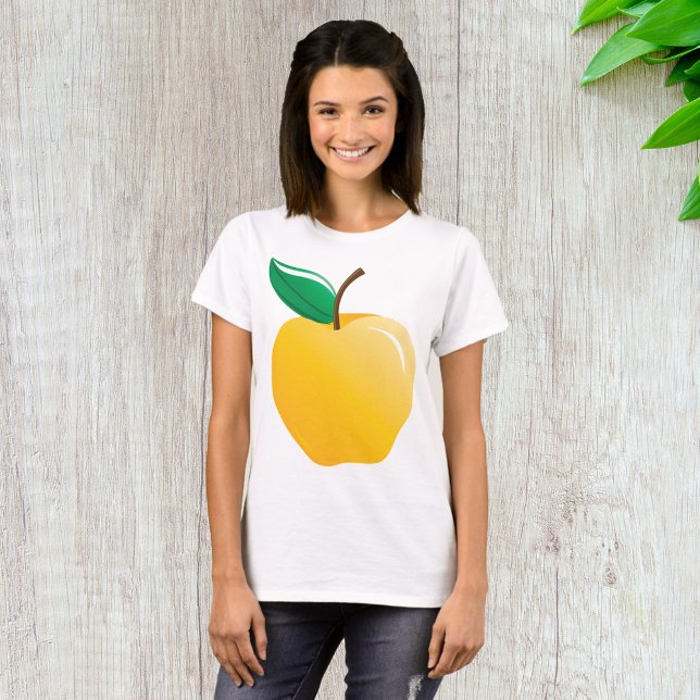 Camiseta Apple ouro Amarelo (Criador carregado)