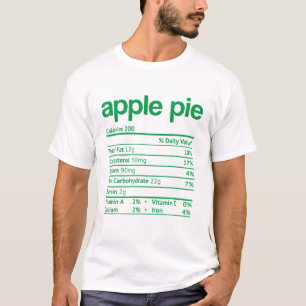 Camiseta Apple Pie Nutrition Fata Engraçado Ação de Graças