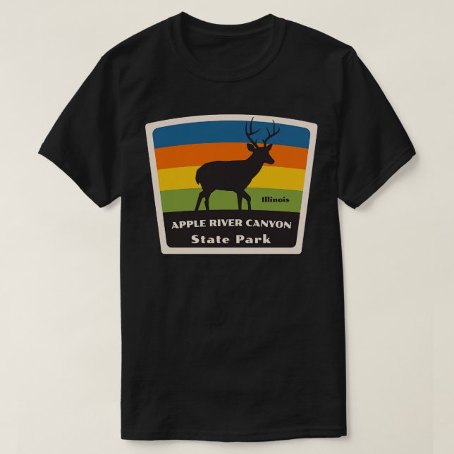 Camiseta Apple River Canyon State Park Illinois Roaming Dee (Frente do Design)
