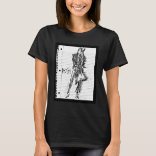 Camiseta Apple selvagem fino - esboço nervoso do vintage