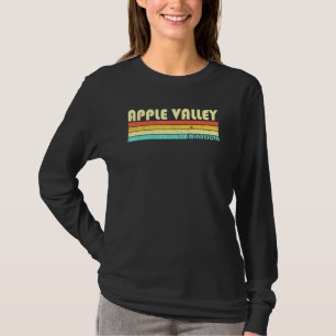 Camiseta Apple Valley Mn Minnesota City Home Roots Retro 80
