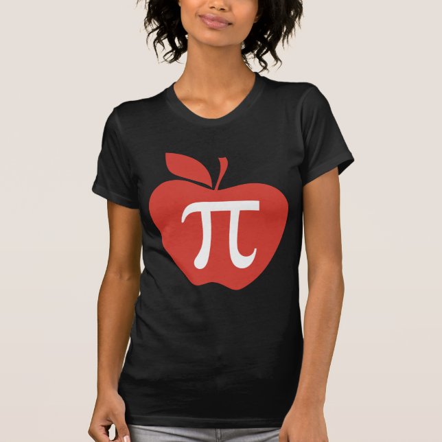 Camiseta Apple vermelho Pi (Frente)