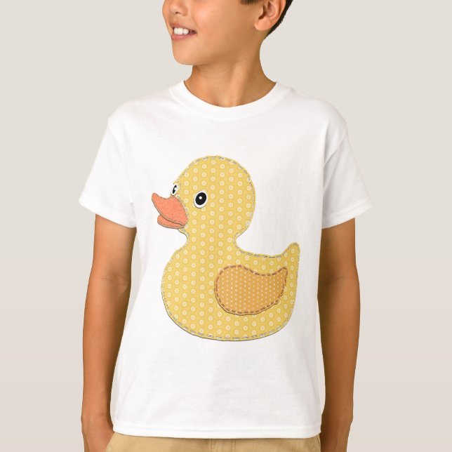 Camiseta Applique do pato do bebê (Frente)