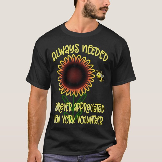 Camiseta Appreciation New York Always Needed Volunteer Reco (Frente)