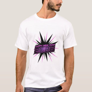 Camiseta AppT-Shirt Bold Purple & Black 2026 Ano N
