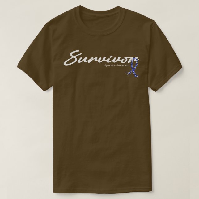 Camiseta Apraxia Persistente Sobrevivente Glitter Esperança (Frente do Design)