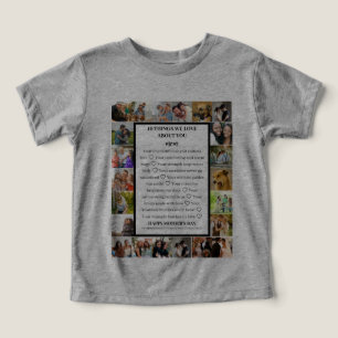Camiseta Apreciação da mãe   Colagem de fotos do dia de as 